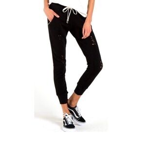 NWT Revolve x n:PHILANTHROPY Gravity Distressed Jogger Pants in Black